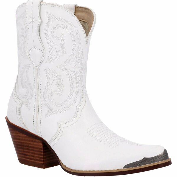 Durango Crush by Women's Pearl White Western Fashion Boot, PEARL WHITE, M, Size 7 DRD0465